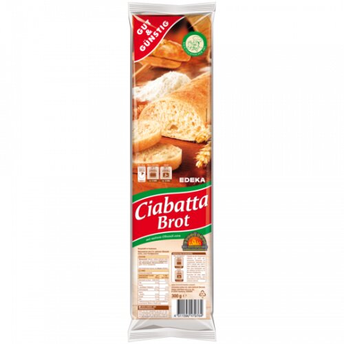Gut & Günstig Ciabatta Brot mit nativem Olivenöl extra 300g