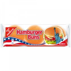 Gut & Günstig 6 Hamburger Buns 300g