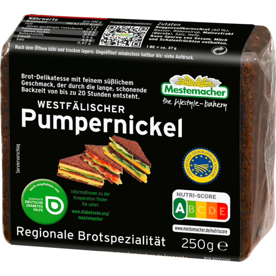 Mestemacher Pumpernickel 250g