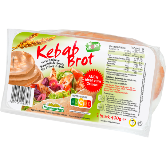 Mestemacher Kebab 5ST 400g