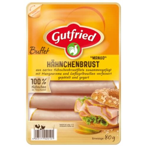Gutfried Hähnchen Brust Mango-Curry 80g