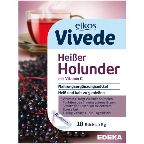 EDEKA elkos VIVEDE Heißer Holunder 18ST