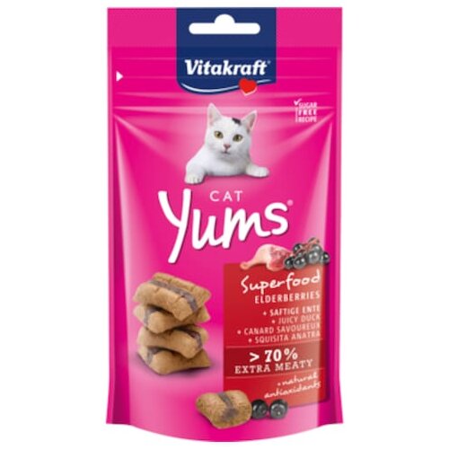 Vitakraft Cat Yums + Superfood Holunder 40 g