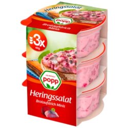 Popp Heringssalat Rote Bete 3x40g