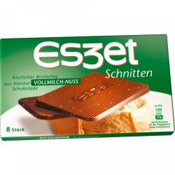 Eszet Schnitten Vollmilch-Nuss 75g