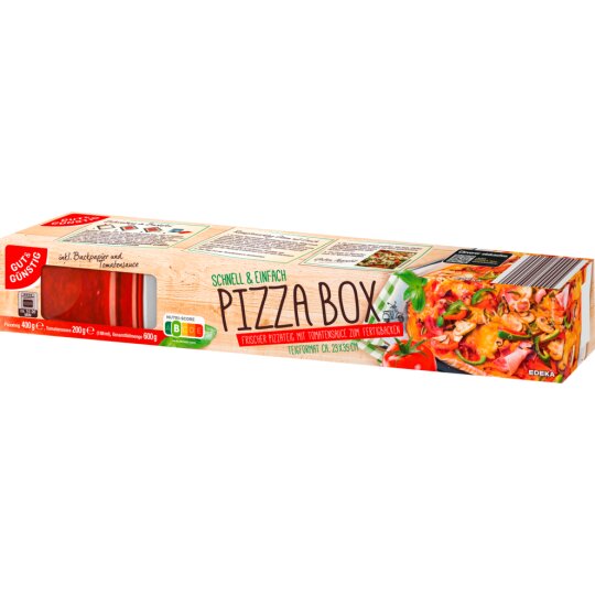 Gut & Günstig Frischer Pizzateig mit Tomatensauce 600g