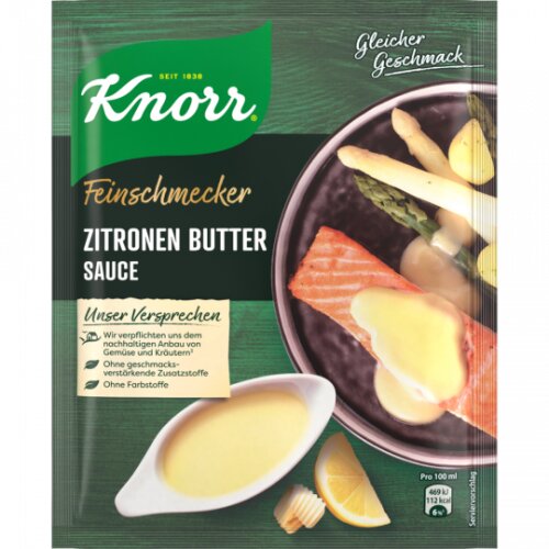 Knorr Feinschmecker Zitronen Butter Sauce für 250ml 52g