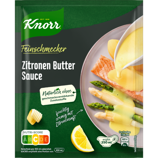 Knorr Feinschmecker Zitronen Butter Sauce für 250ml 52g