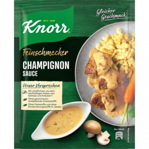 Knorr Feinschmecker Champignon-Rahm-Sauce für 250ml 37g