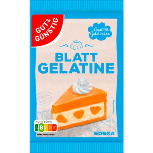 Gut & Günstig Blattgelatine 20g
