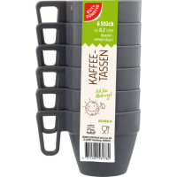 Gut & Günstig Mehrweg Kaffeetassen 6er