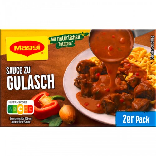Maggi Delikatess Sauce zu Gulasch für 2x250ml
