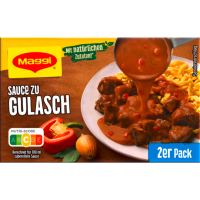 Maggi Delikatess Sauce zu Gulasch für 2x250ml
