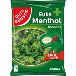 Gut & Günstig Euka + Menthol Bonbons 300g