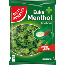 Gut & Günstig Euka + Menthol Bonbons 300g
