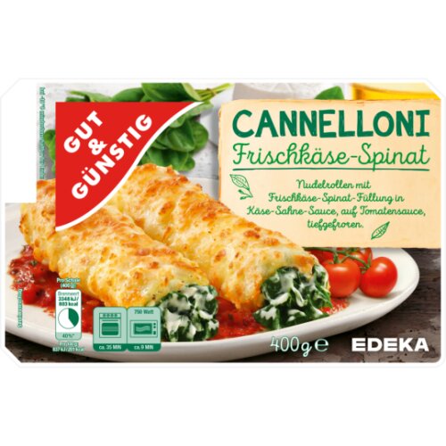 Gut & Günstig Cannelloni Ricotta-Spinat 400g