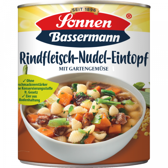 Sonnen Bassermann Rindfleisch Suppentopf 800g