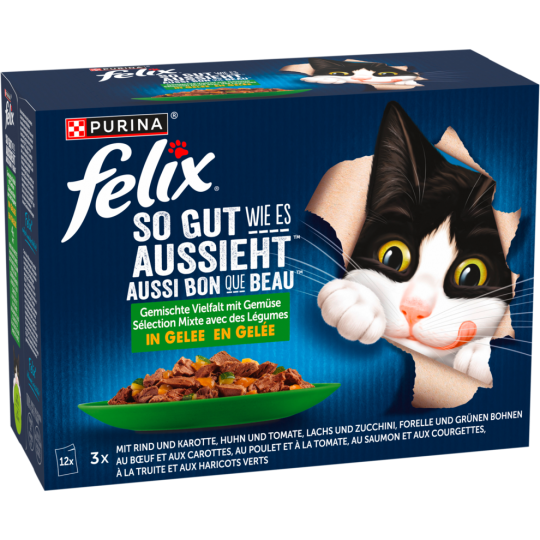 Felix Geschmacksvielfalt mit Gemüse 12 x 85 g