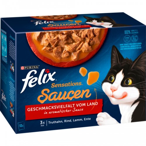 Felix Sensations Soße Geschmacksvielfalt vom Land 12 x 85 g