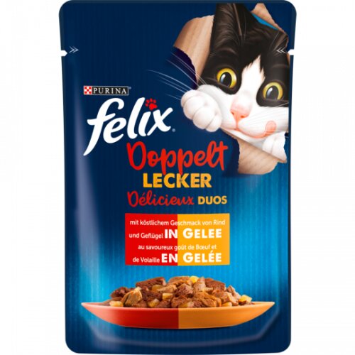 Felix Doppelt Lecker Rind & Geflügel 85 g