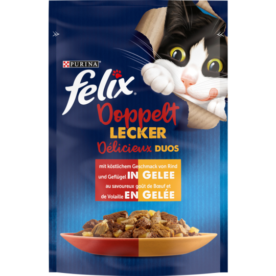 Felix Doppelt Lecker Rind & Geflügel 85 g