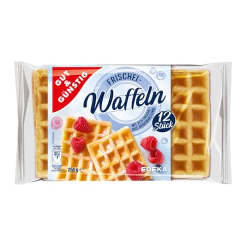 Gut & Günstig Frischei Waffeln 12ST 250g