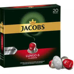 Jacobs Lungo Kapsseln 6 Classico 20ST 104g