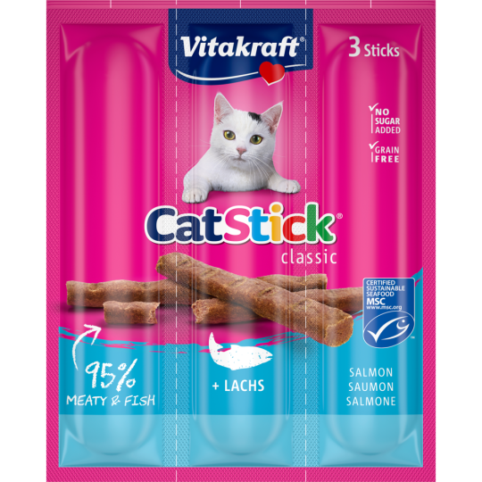 Vitakraft Cat-Stick Lachs 3 x 6 g