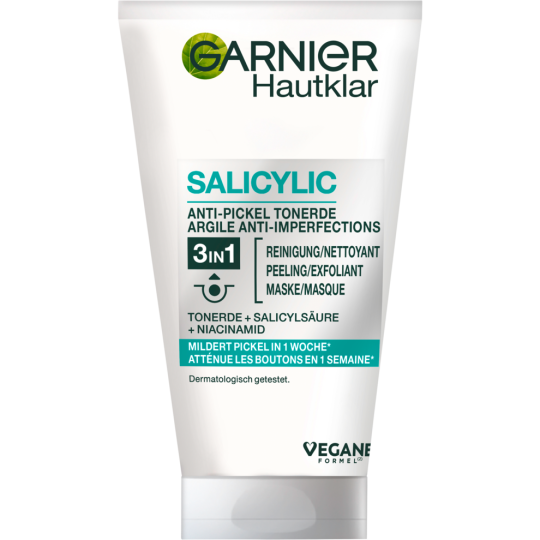 Garnier Hautklar 3 in 1 Reinigung Peeling Maske 150 ml