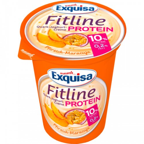Exquisa Fitline Quark Protein Pfirsich Maracuja 400g