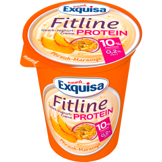 Exquisa Fitline Quark Protein Pfirsich Maracuja 400g