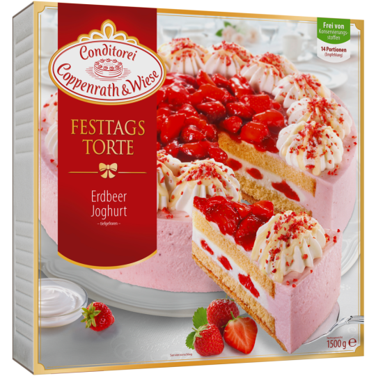 Coppenrath & Wiese Festtagstorte Erdbeer Joghurt Torte 1500g