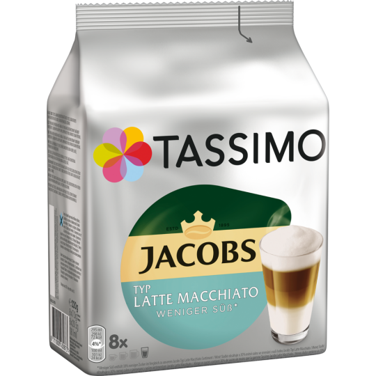 Tassimo Latte Macchiato weniger süß 220g