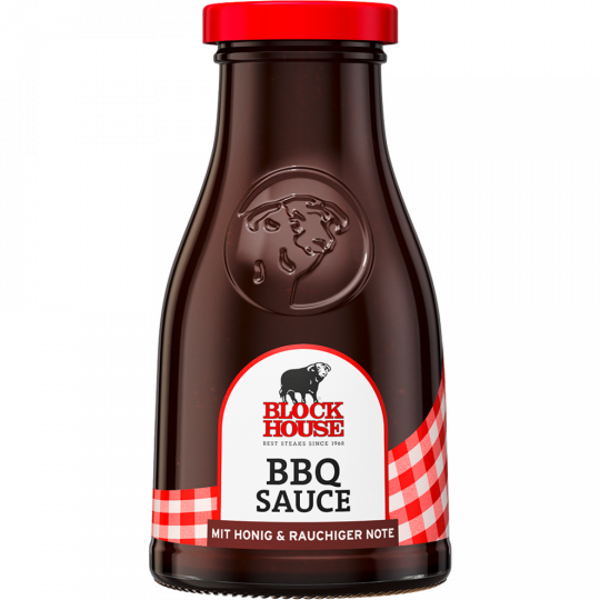 Block House fine BBQ Sauce mit Honig und Hickory Rauch 240ml