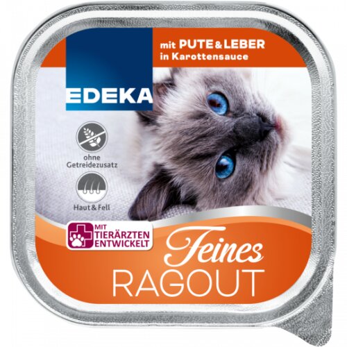 EDEKA Cat Ragout Pute+Rind100g