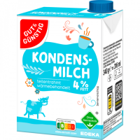 Gut & Günstig Kondensmilch  4% 340g
