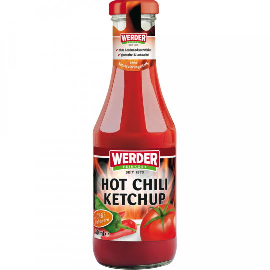 Werder Hot Chili-Ketchup 450ml