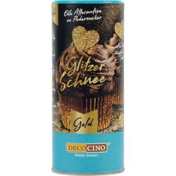 Decoccino Dekor Glitzer-Schnee Gold 100g