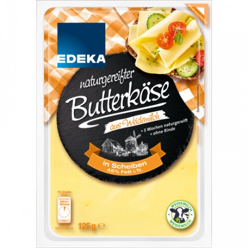 Edeka Butterkäse Scheiben 45% Fett 125g