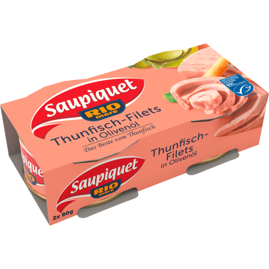 Saupiquet Thunfisch Filet in Olivenöl 2x80g