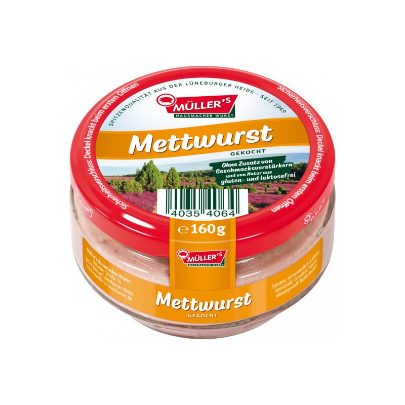 Müllers Mettwurst 160g - Lebensmittel-Versand.eu | Lebensmittel onlin