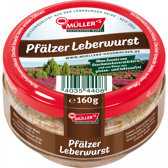 Müllers Pfälzer Leberwurst 160g