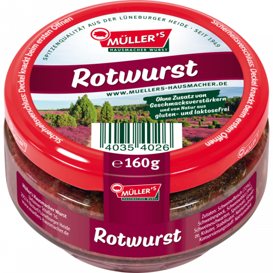 Müllers Rotwurst 160g