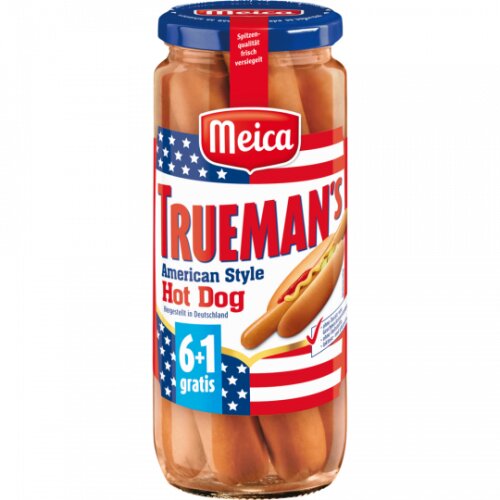 Meica Truemans American Hot-Dog 6+1ST 540g