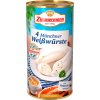 Zimmermann Münchner Weisswurst 4er 530g
