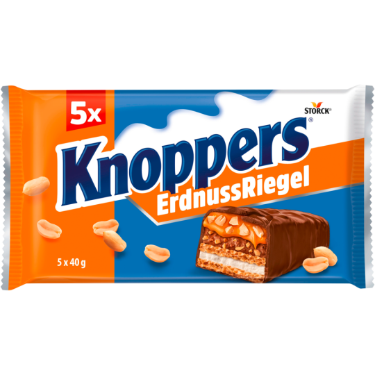 Knoppers Riegel Erdnuss 5x40g