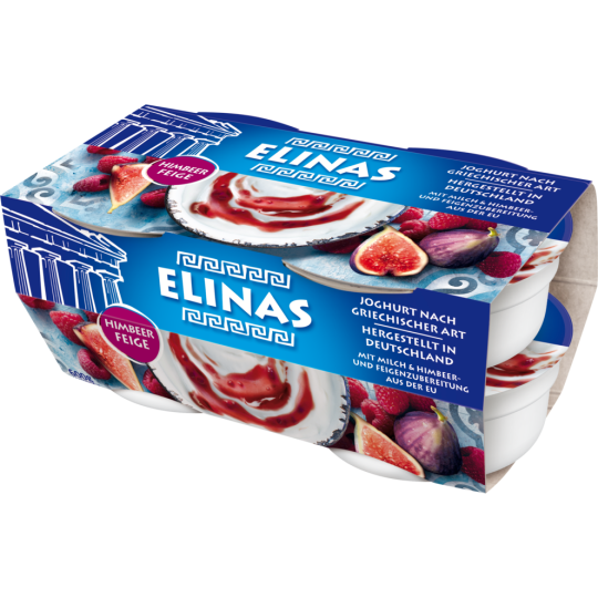 Elinas Joghurt Griechische Art Himbeer Feige 4x150g