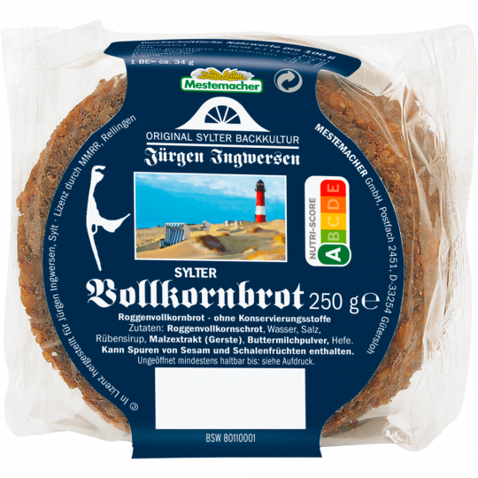 Sylter Vollkornbrot Rund 250g