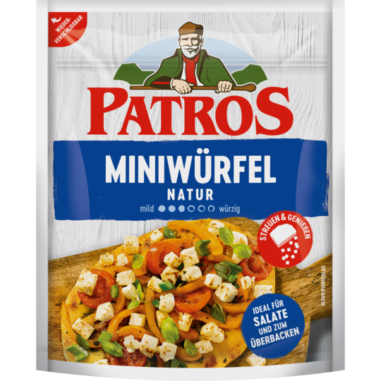 Patros Miniwürfel Natur 45%135g