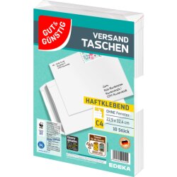 Gut & Günstig Versandtaschen DIN C4 weiß 10ST